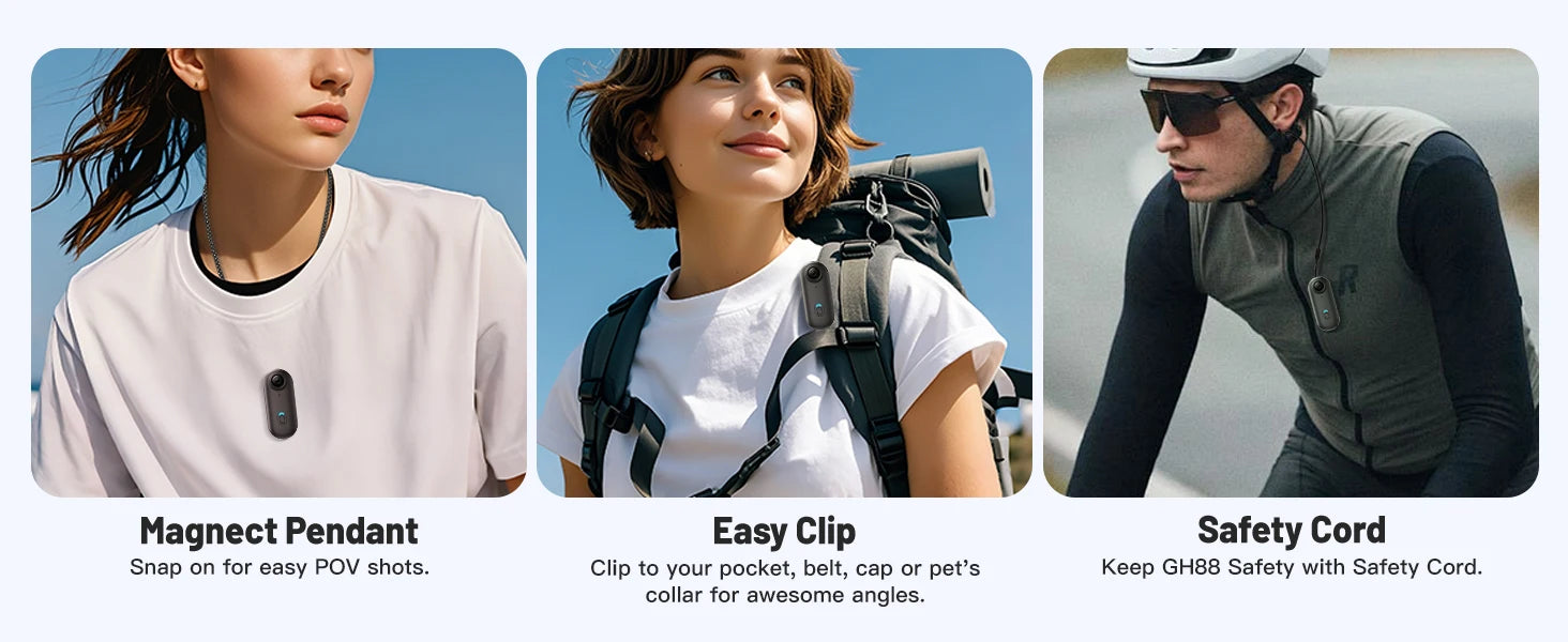 EgoCam 4K / FHD – Екшън Камера за Тяло, Каска и ВСИЧКО + microSD включена